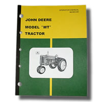 Image of John Deere MT Operators Manual