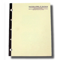 inside front cover of unstyled D Parts Catalog